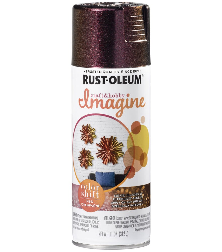 Rust Oleum Imagine Color Shift Spray Paint, Champagne Pink, swatch