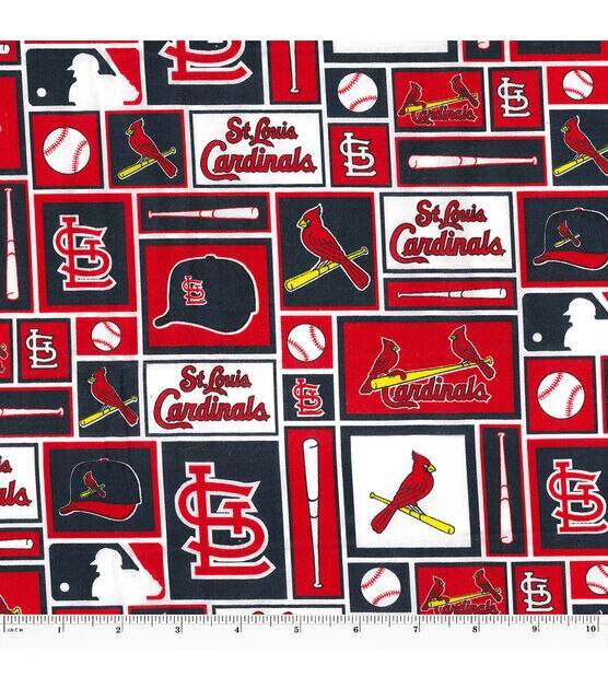 St. Louis Cardinals 58 100% Cotton Logo Sports Sewing & Craft