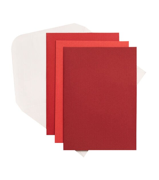 AC CardstockTM Cards and Envelopes - RED - 5 x 7 inches - AMC71335