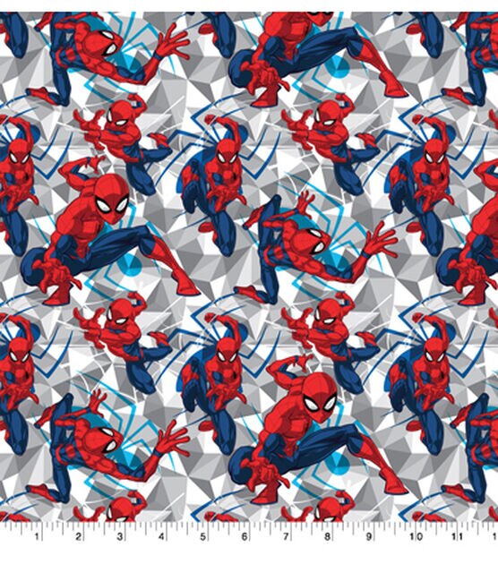 Spiderman Spider Geo Cotton Knit Fabric