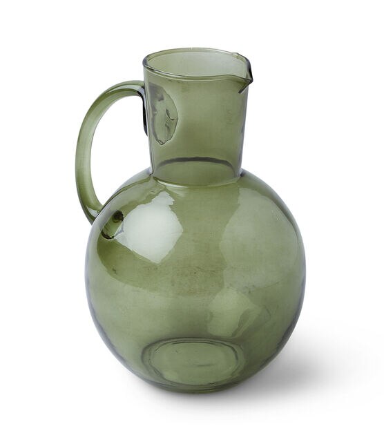 8" Spring Green Glass Vase by Place & Time glass, , hi-res, image 3