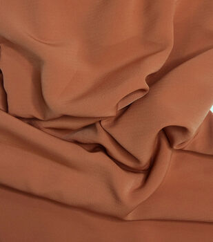 Brown High Shine Crushed Velvet Fabric