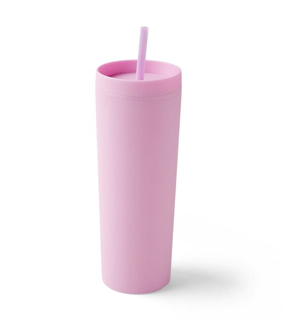 17oz Summer Skinny Tumbler With Straw by Happy, , hi-res, image 5