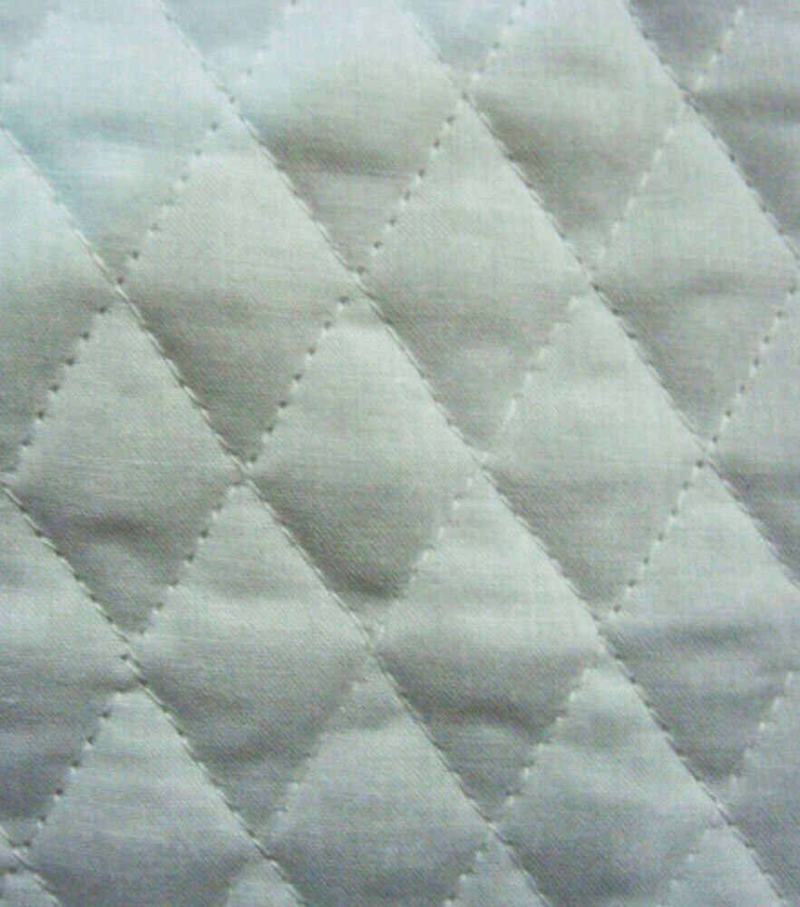 42 Single Face White Quilted Fabric by The Yard (D268.10)