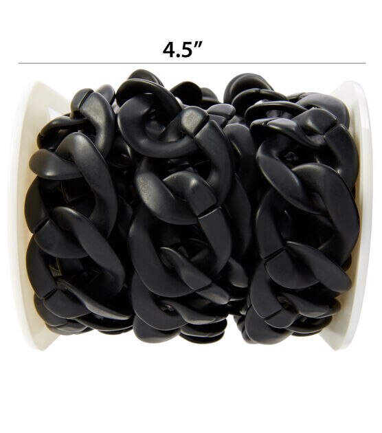 Matte Black Chain Trim 1", , hi-res, image 3