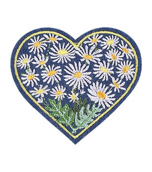 hildie & Jo 3 Reversible Sequin Heart Patch - Iron on Patches & Appliques - Crafts & Hobbies