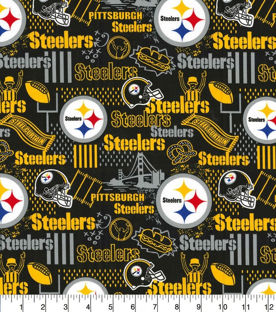 Fabric Traditions Pittsburgh Steelers Cotton Fabric Hometown