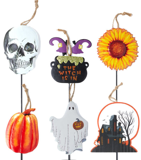 16" Halloween Iron Mini Yard Stake by Place & Time, , hi-res, image 1