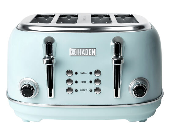 Haden Heritage 4-Slice Wide Slot Toaster ,Black/Copper
