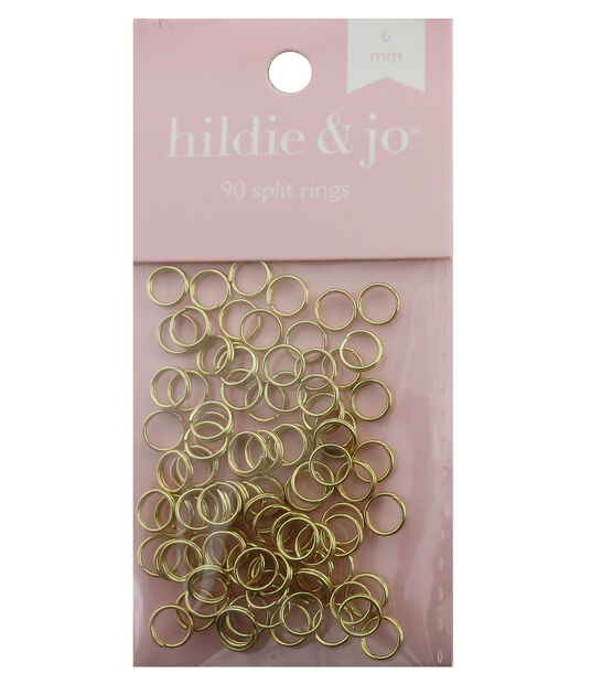 Gold Plated Iron Based Jump Rings 6mm  Jewelry Making Supplies – Small  Devotions