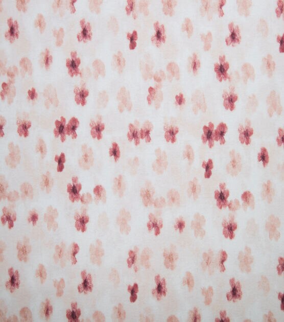 Pink Floral Super Snuggle Flannel Fabric