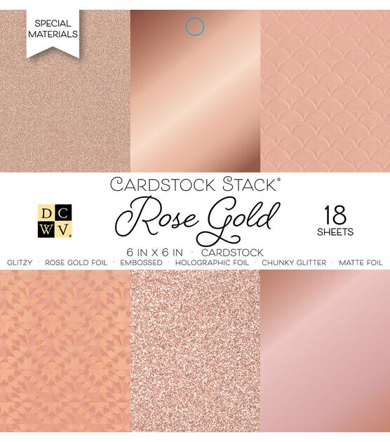 Rose Gold Metallic 8 1/2 x 11 Cardstock (25 Pack)