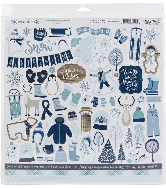 Echo Park Paper Co. The Magic of Winter Collection 12x12 Scrapbook