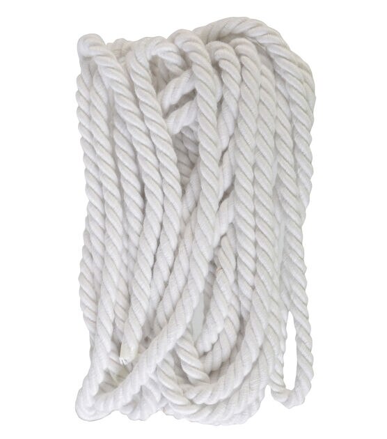 Wrights 1/4 Twist Rope Poly 6 Yds Matte White