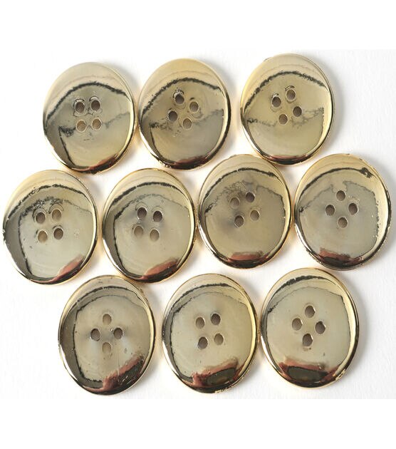 La Mode 5/8 Silver Shank Buttons With White Pearl 4pk