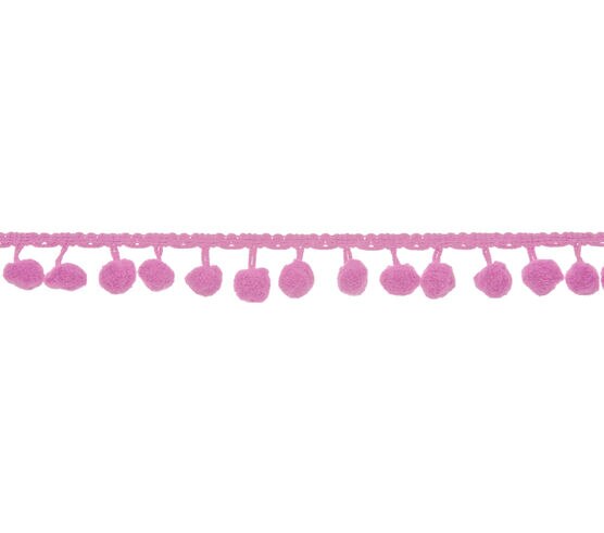 Simplicity Medium Pom Pom Trim 0.75'' Fuschia by Joann