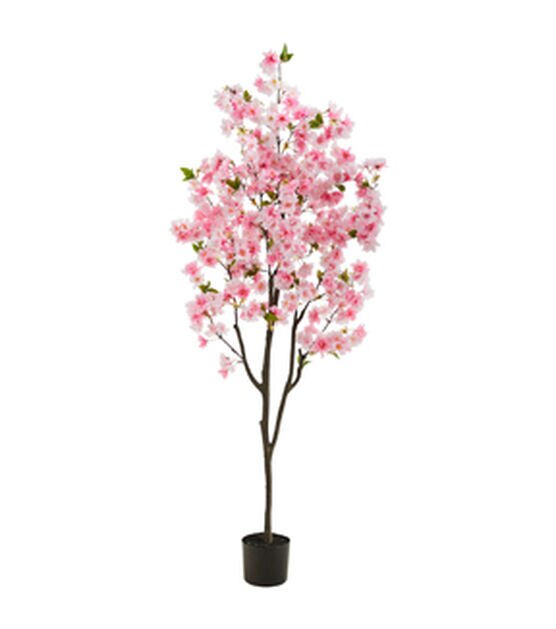 Nearly Natural 6' Pink Cherry Blossom Tree