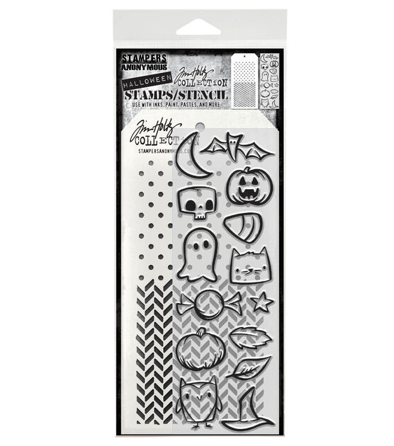 TREAT yourself to Brand NEW Tim Holtz Halloween Stamps and Stencils!