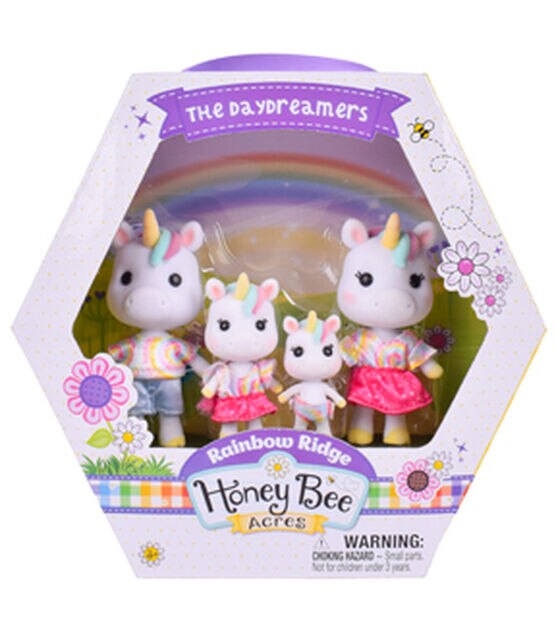  Sunny Days Entertainment Honey Bee Acres Back to School Pals –  9 Miniature Flocked Dolls, Small Collectible Figures