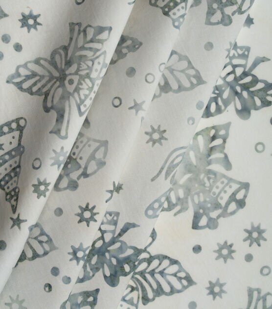 Bells on White Christmas Cotton Fabric, , hi-res, image 3