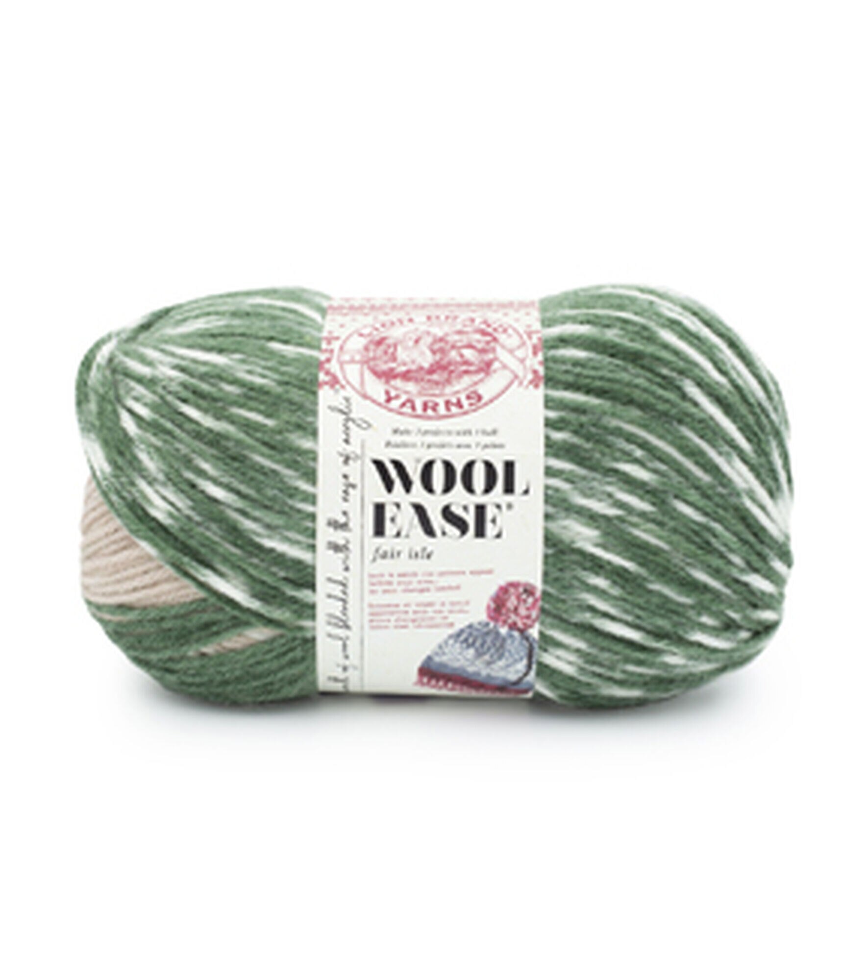  (1 Skein) Lion Brand Yarn Wool-Ease Yarn, Grey Heather
