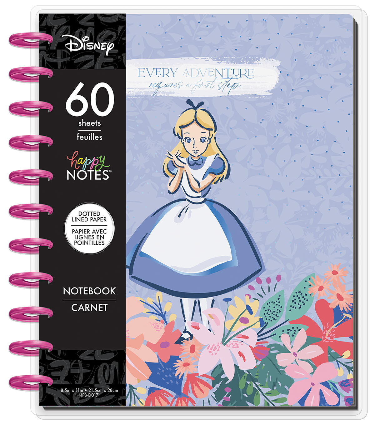 Happy Planner Big 60 Sheet Disney Alice In Wonderland Notebook