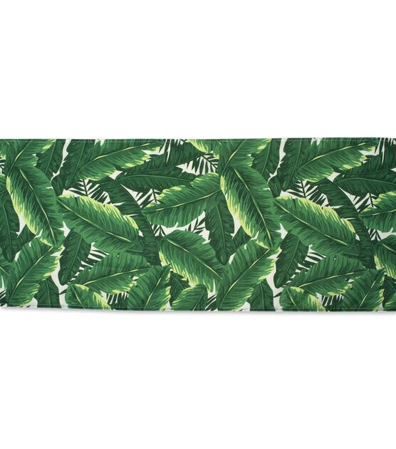 Design Imports Banana Leaf Outdoor Table Runner, , hi-res, image 4
