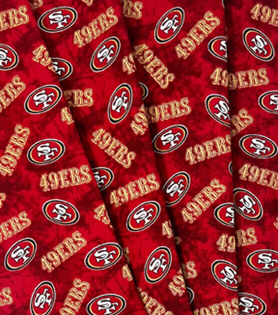 NFL Red San Francisco 49ers Cotton Duck Canvas, , hi-res, image 3