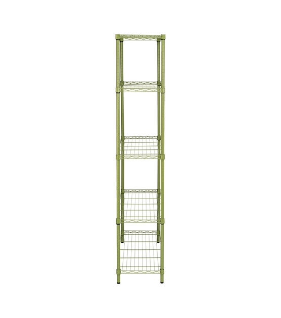 Honey-Can-Do - 5-Tier Adjustable Storage Shelving Unit - Olive