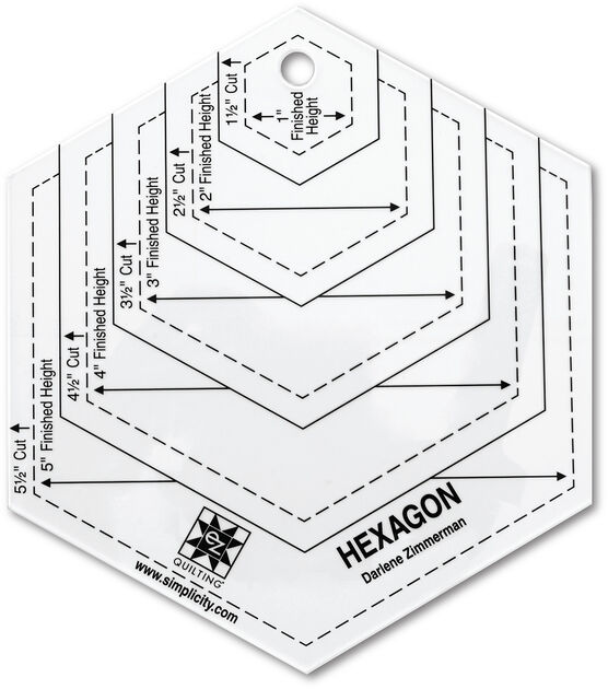 Wrights Colored Template Shapes Hexagon, , hi-res, image 2