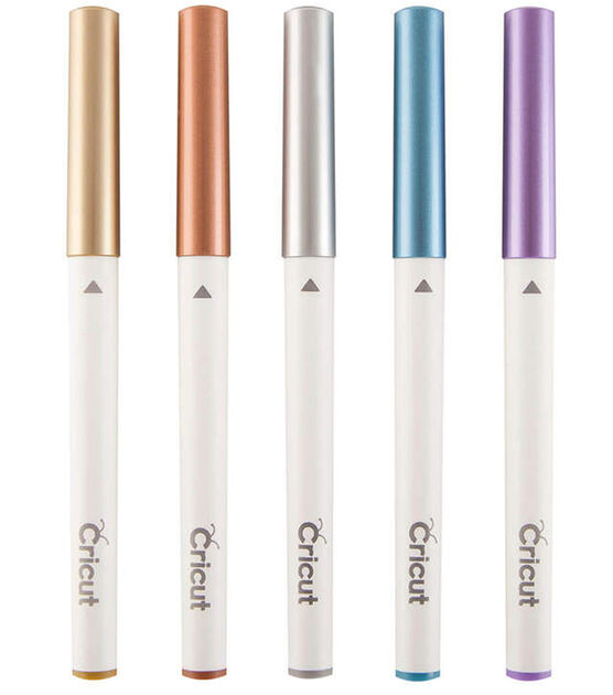 Cricut Smart Label Writable White Permanent Vinyl & Glitter Rainbow Gel Pens  Bundle