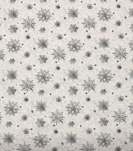 Small Snowflakes Super Snuggle Flannel Fabric by Joann