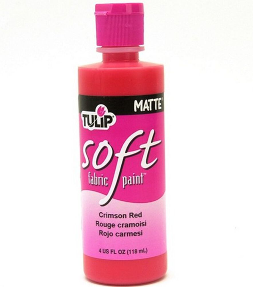 Tulip 4 fl. oz Soft Fabric Paint, Crimson Red, swatch