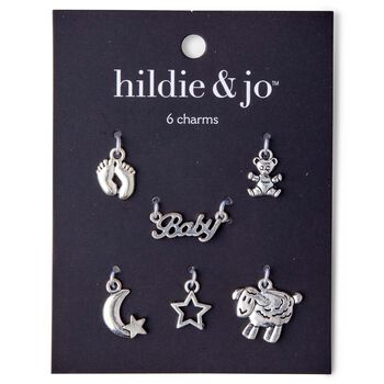 6ct Oxidized Brass Metal Bird Charms by hildie & jo