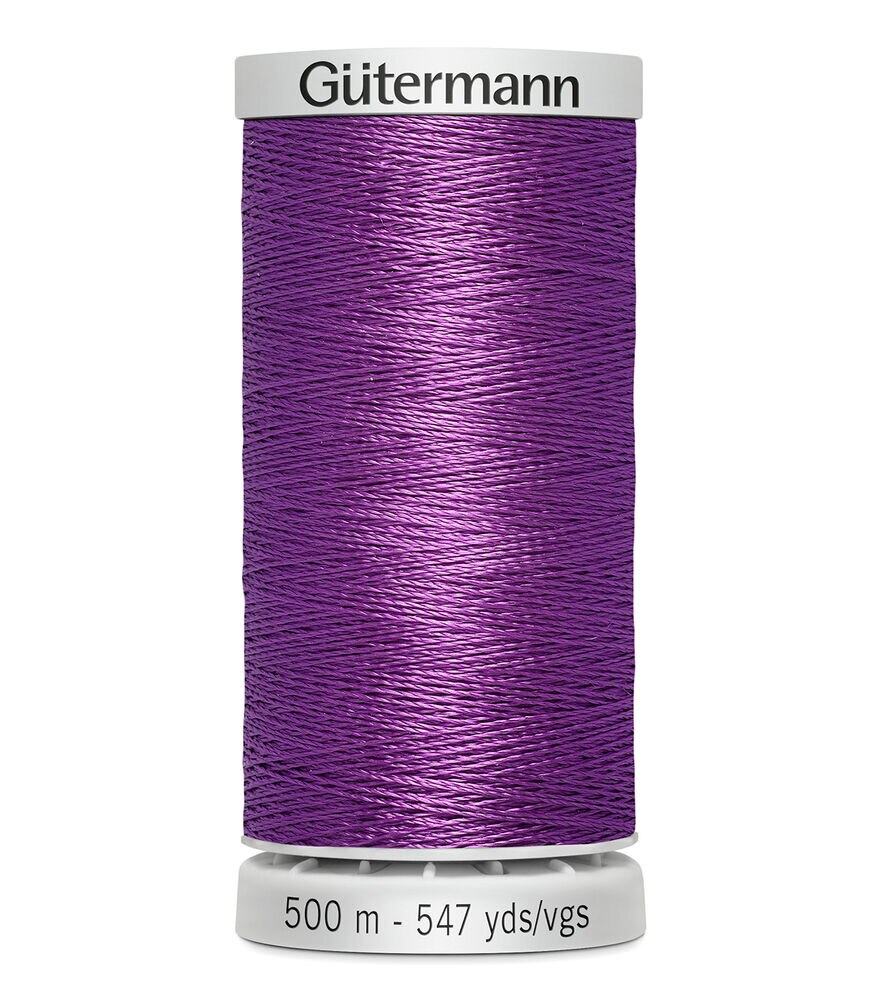 Gutermann 500M Dekor 35wt Thread, 5729 Purple, swatch