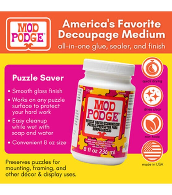 Plaid Mod Podge Black Light Decoupage Glue - 4 oz