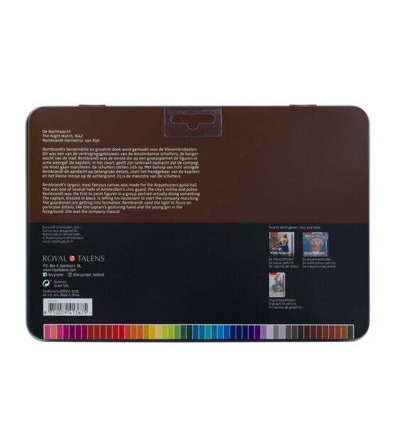 Rijks Museum Colored Pencil Tin 50-Color Set