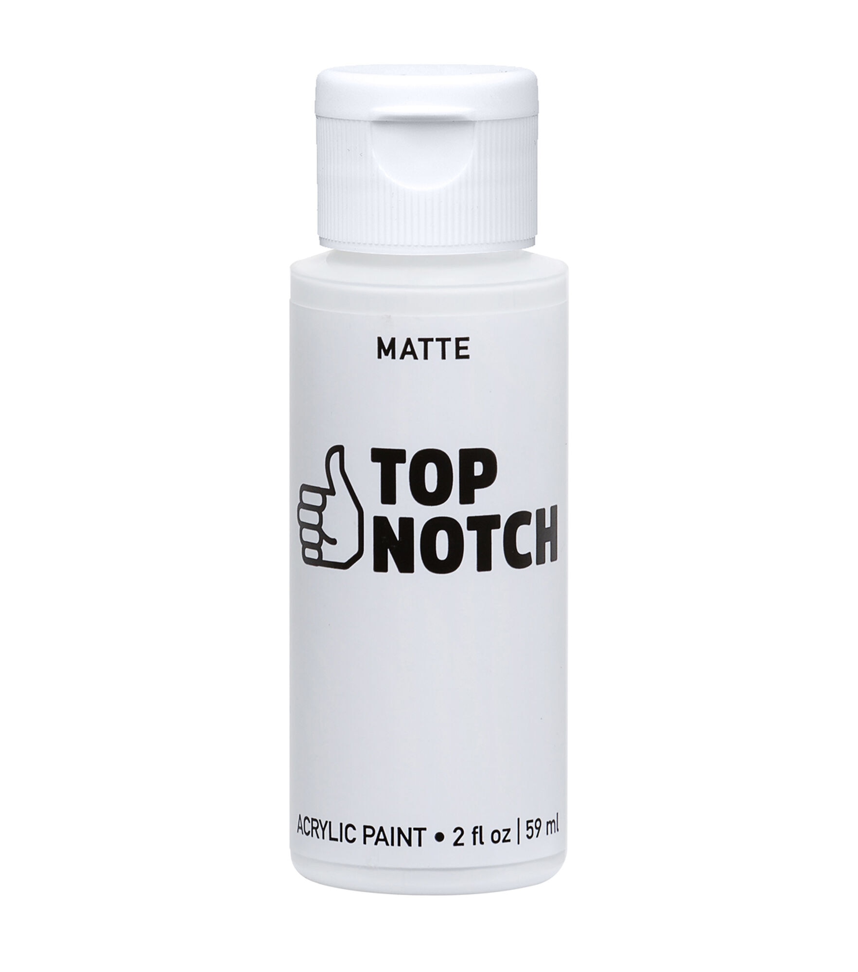 Top Notch 8oz Weather Resistant Acrylic Craft Paint - Black - Craft Paint - Art Supplies & Painting