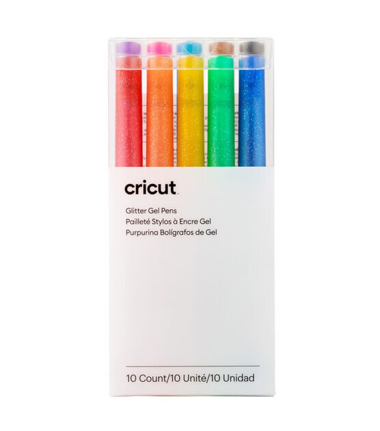 Cricut 0.8mm Rainbow Glitter Gel Pens 10ct