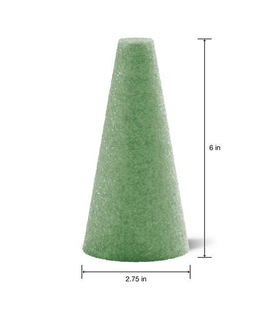Cone - 6 x 3 - Styrofoam – The Craft Place USA