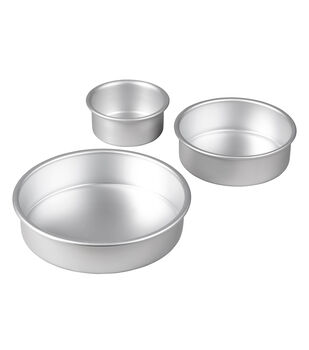  Wilton Easy Layers 5-Piece Layer Cake Pan Set, 6-Inch