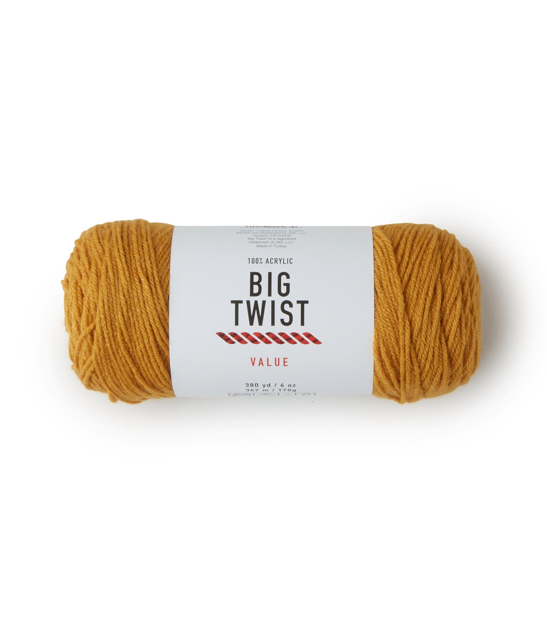 Big Twist 6oz Solid Medium Weight Acrylic 380yd Value Yarn - White - Big Twist Yarn - Yarn & Needlecrafts