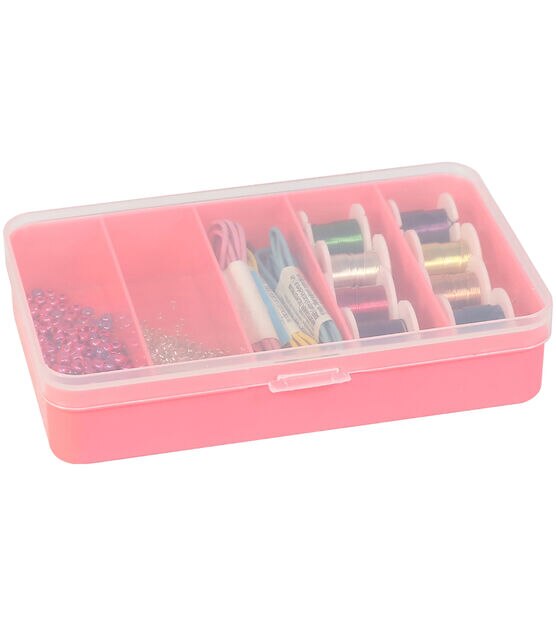 Everything Mary Pink Four Tray Plastic Organizer