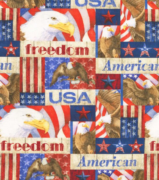 Robert Kaufman Freedom Flag Patriotic Cotton Fabric