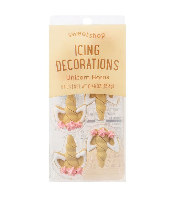 Sweet Shop Icing Decoration Star Gold