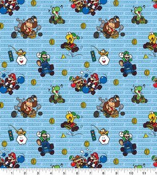 Nintendo Multi Super Mario Cotton Fabric