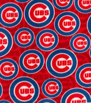 Buy MLB New CHICAGO CUBS Flag Print 100% Cotton Fabric Material Online in  India 