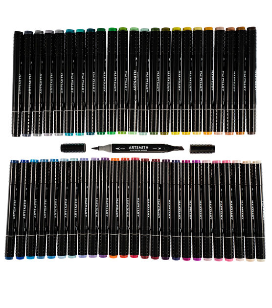 Dual-Tip Calligraphy Markers - 18 count