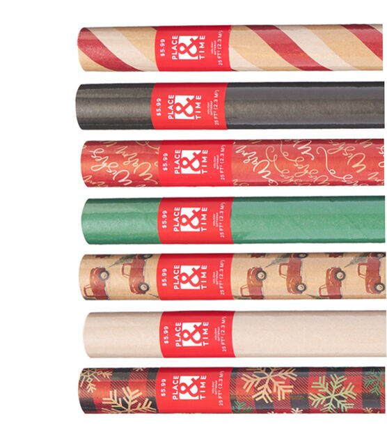 40 x 21' Christmas Wrapping Paper by Place & Time