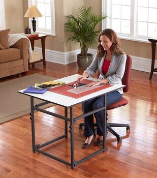 Sew & Go Adjustable Height Foldable Sewing Table 